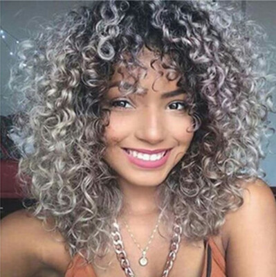 Wig womans short curly hair wig black African small curly hair wig black granny grey synthetic fiber wig wig
Wig womans short curly hair wig black African small curly hair wig black granny grey synthetic fiber wig wig
