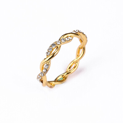 Women Exquisite Twist Ring Classical Alloy Bride Twisting Ring Attractive Full Diamond Finger Ring For Woman Girl Gift
Women Exquisite Twist Ring Classical Alloy Bride Twisting Ring Attractive Full Diamond Finger Ring For Woman Girl Gift