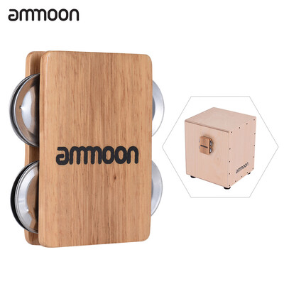 ammoon Cajon Box Drum Companion Accessory 4-bell Jingle Castanet for Hand Percussion Instruments
ammoon Cajon Box Drum Companion Accessory 4-bell Jingle Castanet for Hand Percussion Instruments