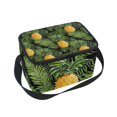 ALAZA Lunch Box Insulated Lunch Bag Large Cooler Palm Leaves And Pineapples Tote Bag
ALAZA Lunch Box Insulated Lunch Bag Large Cooler Palm Leaves And Pineapples Tote Bag