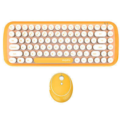 Mofii candy wireless keyboard&mouse set round chocolate button mouse&keyboard set office home notebook desktop computer lemon yellow
Mofii candy wireless keyboard&mouse set round chocolate button mouse&keyboard set office home notebook desktop computer lemon yellow