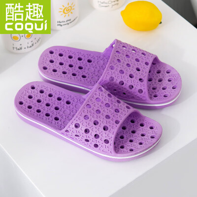 Cool Coqui couple home bathroom light simple soft play casual non-slip bath slippers womens purple 37 CQ5661
Cool Coqui couple home bathroom light simple soft play casual non-slip bath slippers womens purple 37 CQ5661