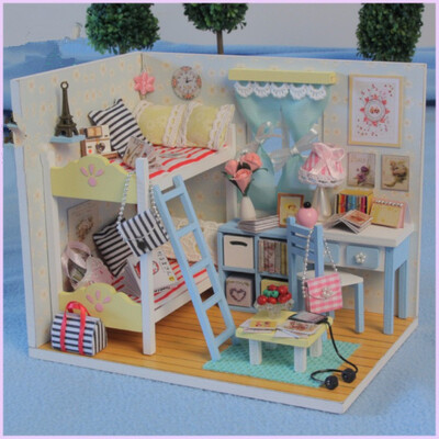 DIY Doll House Creative Wooden Toy Model Miniature Doll House Furniture Kit Toys for children Gifts 
DIY Doll House Creative Wooden Toy Model Miniature Doll House Furniture Kit Toys for children Gifts