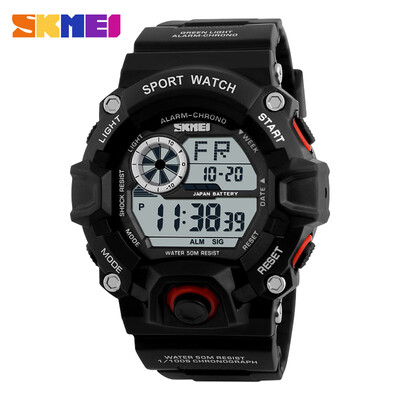SKMEI Outdoor Sport Watch Men Alarm Clock 5Bar Waterproof Military Watches LED Display Shock Digital Watch reloj hombre 1019
SKMEI Outdoor Sport Watch Men Alarm Clock 5Bar Waterproof Military Watches LED Display Shock Digital Watch reloj hombre 1019