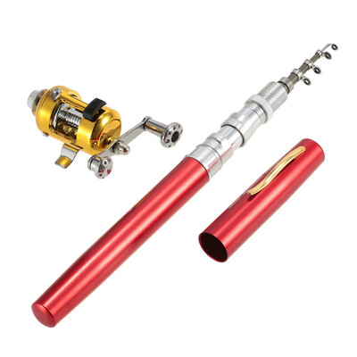 Fishing Rod Reel Combo Kit Set Mini Telescopic Portable Pocket Pen Fishing Rod Pole Reel Aluminum Alloy Fishing Accessories
Fishing Rod Reel Combo Kit Set Mini Telescopic Portable Pocket Pen Fishing Rod Pole Reel Aluminum Alloy Fishing Accessories