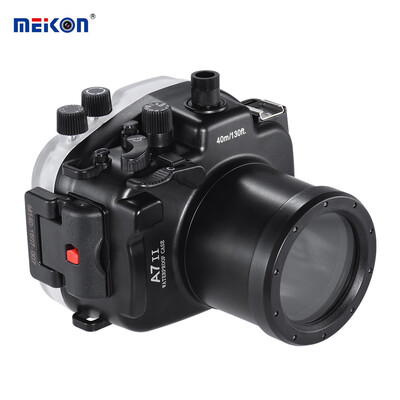 MEIKON SY-19 40m 130ft Underwater Waterproof Camera Housing Black Waterproof Camera Case for Sony A7 II with Interchangeable Por
MEIKON SY-19 40m 130ft Underwater Waterproof Camera Housing Black Waterproof Camera Case for Sony A7 II with Interchangeable Por