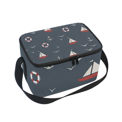 ALAZA Lunch Box Insulated Ship And Seagull Lunch Bag Large Cooler Tote Bagfor Men Women
ALAZA Lunch Box Insulated Ship And Seagull Lunch Bag Large Cooler Tote Bagfor Men Women