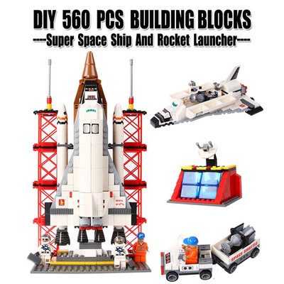 DIY Toys 560 PCS ABS Plastic Military Space Ship Launcher Rocket Building Blocks Compatible With Lego Super Brick Toy For Kids
DIY Toys 560 PCS ABS Plastic Military Space Ship Launcher Rocket Building Blocks Compatible With Lego Super Brick Toy For Kids
