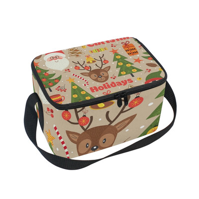 ALAZA Lunch Box Insulated Lunch Bag Large Cooler Pattern With Christmas Elements Tote Bag
ALAZA Lunch Box Insulated Lunch Bag Large Cooler Pattern With Christmas Elements Tote Bag