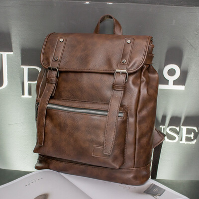 New pattern fashion Male style Backpack Pu Leather knapsack High-capacity Retro Schoolbag
New pattern fashion Male style Backpack Pu Leather knapsack High-capacity Retro Schoolbag