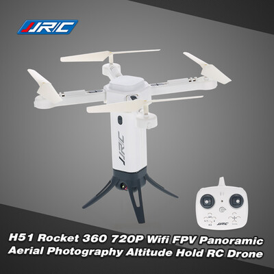 Original JJRC H51 Rocket 360 24G 720P Camera Wifi FPV 360 Degree Panoramic Aerial Photography Altitude Hold Foldable RC Drone
Original JJRC H51 Rocket 360 24G 720P Camera Wifi FPV 360 Degree Panoramic Aerial Photography Altitude Hold Foldable RC Drone