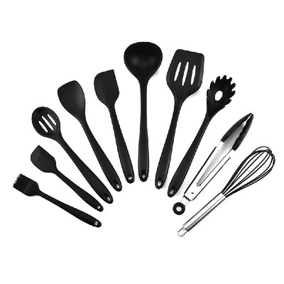 Silicone Kitchen Utensil Set 10 Pcs Heat Resistant Non-Stick Spoon Spatula Ladle Cooking Tools Dinnerware
Silicone Kitchen Utensil Set 10 Pcs Heat Resistant Non-Stick Spoon Spatula Ladle Cooking Tools Dinnerware