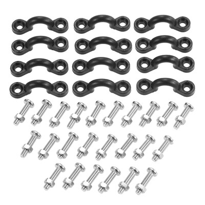 12 Nylon Bungee Deck Loops Tie Down Pad Eyes 24 Stainless Screws with Lock Nuts Bungee Kit for for Kayaks Canoes Boats
12 Nylon Bungee Deck Loops Tie Down Pad Eyes 24 Stainless Screws with Lock Nuts Bungee Kit for for Kayaks Canoes Boats