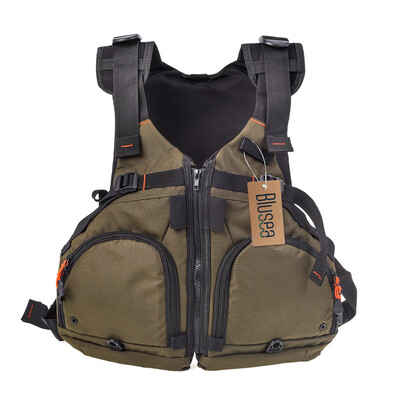 Blusea Fly Fishing Jacket Adjustable Breathable Kayaking Fishing Sports Life Vest 165lbs
Blusea Fly Fishing Jacket Adjustable Breathable Kayaking Fishing Sports Life Vest 165lbs