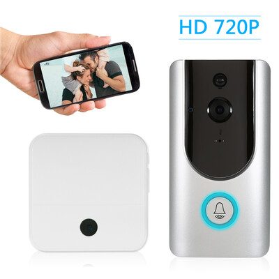 HD 720P WiFi Smart Wireless Security Doorbell with 2PCS 18650 Batteries Smart Visual Intercom Recording Video Door Phone Night Vis
HD 720P WiFi Smart Wireless Security Doorbell with 2PCS 18650 Batteries Smart Visual Intercom Recording Video Door Phone Night Vis