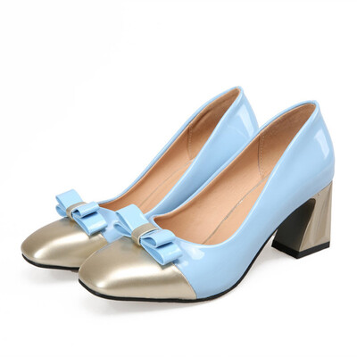 IDIFU Womens Elegant Bowknot Square Toe Wide Work Shoes Color Block Chunky Mid Heels Slip-on Pumps
IDIFU Womens Elegant Bowknot Square Toe Wide Work Shoes Color Block Chunky Mid Heels Slip-on Pumps