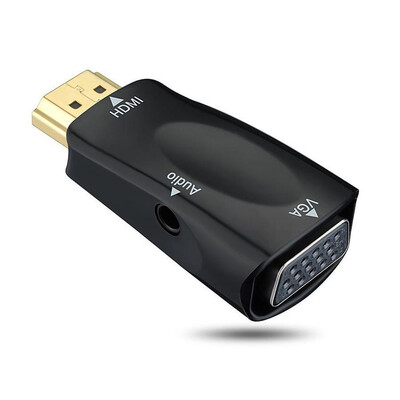 HDMI to VGA adapter smsy VGA converter connector 35mm audio cable for pc laptop DVD desktop TV box input device
HDMI to VGA adapter smsy VGA converter connector 35mm audio cable for pc laptop DVD desktop TV box input device