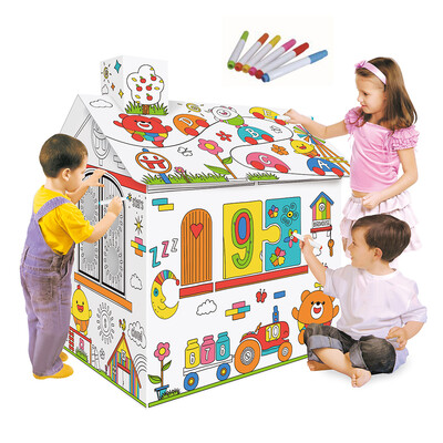 DIY Large Cardboard Coloring Creative Crafts Play House Project Assemble&Paint Educational Toys 22 Feet Tall For Kids Age 23
DIY Large Cardboard Coloring Creative Crafts Play House Project Assemble&Paint Educational Toys 22 Feet Tall For Kids Age 23
