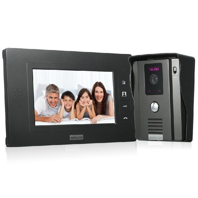 KKmoon 7 inch Wired Video Doorbell with Visual Two-way Audio Intercom IR-CUT Night Vision Rainproof Function Remote Unlock Video
KKmoon 7 inch Wired Video Doorbell with Visual Two-way Audio Intercom IR-CUT Night Vision Rainproof Function Remote Unlock Video