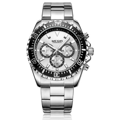 MEGIR Fashion Sport Stainless Steel Men Watches 3ATM Water-resistant Quartz Luminous Man Wristwatch Relogio Musculino Chronograph
MEGIR Fashion Sport Stainless Steel Men Watches 3ATM Water-resistant Quartz Luminous Man Wristwatch Relogio Musculino Chronograph