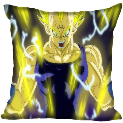 Dragon Ball Pillow Cover Bedroom Home Office Decorative Pillowcase Square Zipper Pillow Cases Satin Fabric No Fade
