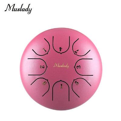 Muslady 6 Inch Mini Steel Tongue Drum C Key 8 Tones Percussion Instrument Hand Pan Drum with Drum Mallets Carry Bag
Muslady 6 Inch Mini Steel Tongue Drum C Key 8 Tones Percussion Instrument Hand Pan Drum with Drum Mallets Carry Bag