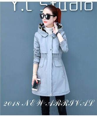 Winter cottonwear womens 2018 new mid-length hooded topper with extra thick waist&slim cotton clothes
Winter cottonwear womens 2018 new mid-length hooded topper with extra thick waist&slim cotton clothes