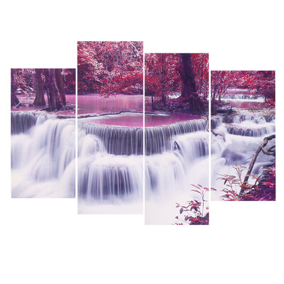 HD Printed 4-Panel Unframed Maple&Waterfall Pattern Canvas Painting Wall Art Modular Pictures Decor for Home Living Room Bedro
HD Printed 4-Panel Unframed Maple&Waterfall Pattern Canvas Painting Wall Art Modular Pictures Decor for Home Living Room Bedro