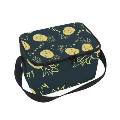 ALAZA Lunch Box Insulated Lunch Bag Large Cooler Tote Bag Summer Pattern With Cute Pineapples for Men Women Girls Boys
ALAZA Lunch Box Insulated Lunch Bag Large Cooler Tote Bag Summer Pattern With Cute Pineapples for Men Women Girls Boys