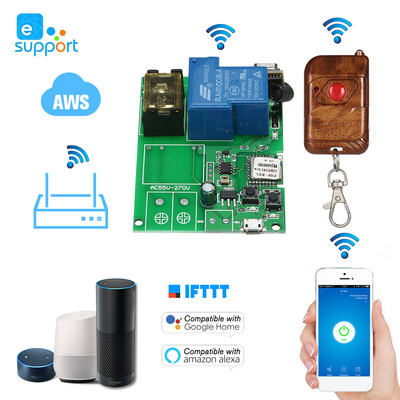 eWeLink USB DC5V 30A Wifi Switch Wireless Relay Module Smart Home Automation Modules Phone APP Remote Control Timer Switch Compatib