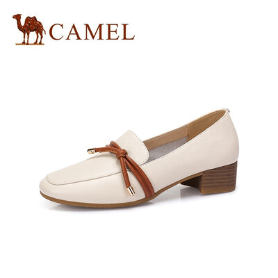 Camel CAMEL lady intellectual elegant leather bow decorative shoes A915046182 beige 37
Camel CAMEL lady intellectual elegant leather bow decorative shoes A915046182 beige 37