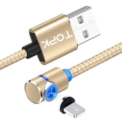 TOPK RLine- 90 Degree Type Magnetic Cable Nylon Braided LED Magnet Cable for iPhone 6 7 8 X
TOPK RLine- 90 Degree Type Magnetic Cable Nylon Braided LED Magnet Cable for iPhone 6 7 8 X