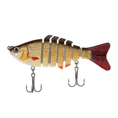 Lixada 100mm 13g 39" 7 Segments Multi-Jointed Hard Fishing Lure Life-like Swimbait Crank Bait 2 Treble VMC Hooks
Lixada 100mm 13g 39" 7 Segments Multi-Jointed Hard Fishing Lure Life-like Swimbait Crank Bait 2 Treble VMC Hooks