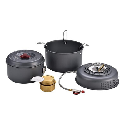 5 PCS Outdoor Camping Cooking Set Portable Cookware Cookout Utensil Gas Alcohol Stove Set Windproof Boiler Cradle Pots for 1-2 Per
5 PCS Outdoor Camping Cooking Set Portable Cookware Cookout Utensil Gas Alcohol Stove Set Windproof Boiler Cradle Pots for 1-2 Per