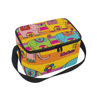 ALAZA Insulated Lunch Box Retro Elephant Lunch Bag for Men Women Portable Tote Bag Cooler Bag
ALAZA Insulated Lunch Box Retro Elephant Lunch Bag for Men Women Portable Tote Bag Cooler Bag