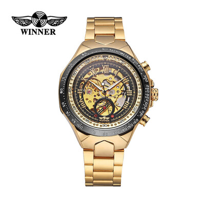WINNER High Quality Men Semi-Automatic Mechanical Watch Big Dial Hand-winding Business Skeleton Hollowed-out Wristwatch
WINNER High Quality Men Semi-Automatic Mechanical Watch Big Dial Hand-winding Business Skeleton Hollowed-out Wristwatch