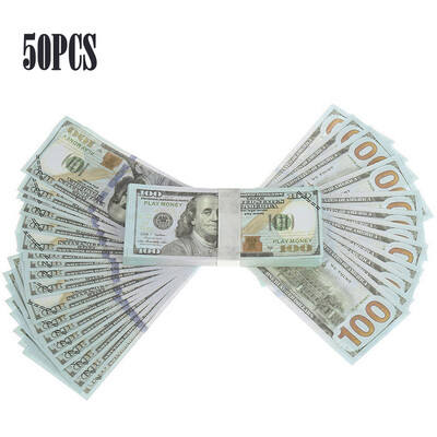 50PCS Dollar Bill Souvenir Banknote Commemorative Banknotes Realistic Fake Play Money With U Characteristics Real Looking Double
50PCS Dollar Bill Souvenir Banknote Commemorative Banknotes Realistic Fake Play Money With U Characteristics Real Looking Double