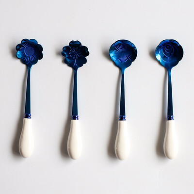 STRUST 4pc set stainless steel porcelain Creative Flower coffee spoon set mini spoon set stirring spoon set
STRUST 4pc set stainless steel porcelain Creative Flower coffee spoon set mini spoon set stirring spoon set