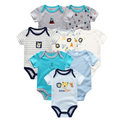 2019 8PCS Baby Clothes Bebe Cotton Newborn Baby Boy Clothes Unicorn Black White O-Neck Short Sleeve Baby Girl Clothes Babywear
2019 8PCS Baby Clothes Bebe Cotton Newborn Baby Boy Clothes Unicorn Black White O-Neck Short Sleeve Baby Girl Clothes Babywear