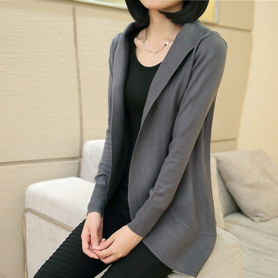 2018 spring&autumn wear new Korean version of womens loose suit collar knitted cardigan long sleeve sweater jacket
2018 spring&autumn wear new Korean version of womens loose suit collar knitted cardigan long sleeve sweater jacket
