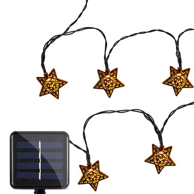 SS - 31 Solar Powered Waterproof 20 LEDs Iron Star String Lamp Home Yard Christmas Decoration
SS - 31 Solar Powered Waterproof 20 LEDs Iron Star String Lamp Home Yard Christmas Decoration