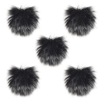 Furry Outdoor Microphone Windscreen Muff Mini Lapel Lavalier Microphone Windshield 5-Pack
Furry Outdoor Microphone Windscreen Muff Mini Lapel Lavalier Microphone Windshield 5-Pack