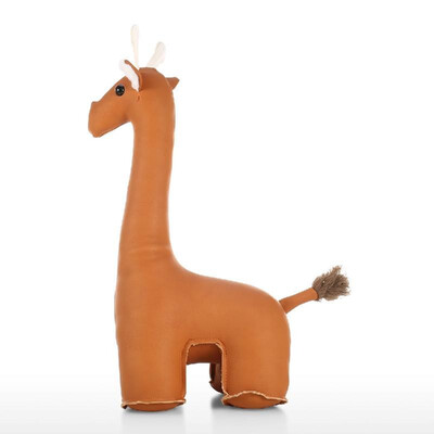 Leather Giraffe Bookend Animal Gift Home Decoration Cute Animal Toy Stop your Bedroom Bathroom&Other Doors in Style
Leather Giraffe Bookend Animal Gift Home Decoration Cute Animal Toy Stop your Bedroom Bathroom&Other Doors in Style