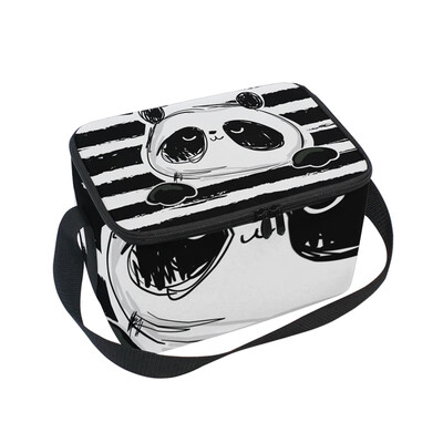 Lunch Box Insulated Lunch Bag Large Cooler Panda In The Stripe Background Tote Bagfor Kids Men Women
Lunch Box Insulated Lunch Bag Large Cooler Panda In The Stripe Background Tote Bagfor Kids Men Women