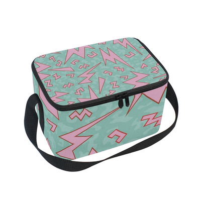 ALAZA Insulated Lunch Box Pink Flash Lunch Bag for Men Women Portable Tote Bag Cooler Bag 
ALAZA Insulated Lunch Box Pink Flash Lunch Bag for Men Women Portable Tote Bag Cooler Bag