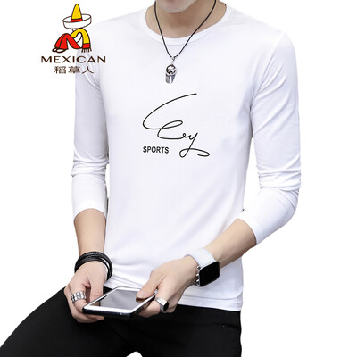 Scarecrow MEXICAN long-sleeved T-shirt male Korean version of the self-cultivation 2019 new fashion type round neck print wild comfortable trend t-shirt bottoming shirt mens shirt white
Scarecrow MEXICAN long-sleeved T-shirt male Korean version of the self-cultivation 2019 new fashion type round neck print wild comfortable trend t-shirt bottoming shirt mens shirt white