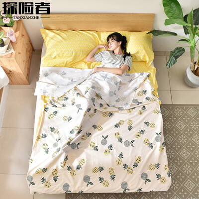 Explorer outdoor travel cotton printed sleeping bag portable hotel hotel across the dirty liner sanitary sheets flow year stamp double 180230CM with fixed strap
Explorer outdoor travel cotton printed sleeping bag portable hotel hotel across the dirty liner sanitary sheets flow year stamp double 180230CM with fixed strap