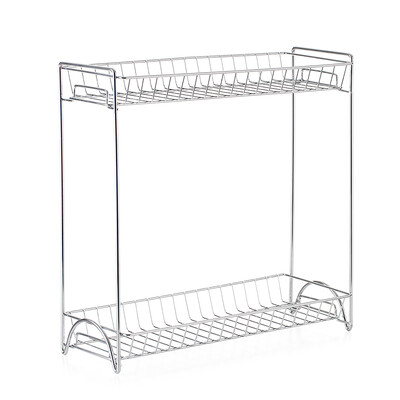 2-Tier Spice Rack Standing Rack Kitchen Bathroom Countertop Storage Organizer Bottle Shelf Holder Chrome
2-Tier Spice Rack Standing Rack Kitchen Bathroom Countertop Storage Organizer Bottle Shelf Holder Chrome
