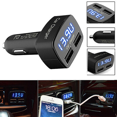 Car charger globaltop black 4 in 1 dual usb car charger adapter voltage DC 5V 31A tester for iphone
Car charger globaltop black 4 in 1 dual usb car charger adapter voltage DC 5V 31A tester for iphone