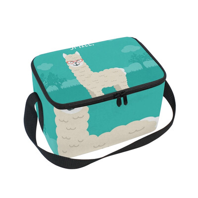 Lunch Box Insulated Lunch Bag Large Cooler Smile Green Alpaca Tote Bagfor Kids Men Women
Lunch Box Insulated Lunch Bag Large Cooler Smile Green Alpaca Tote Bagfor Kids Men Women